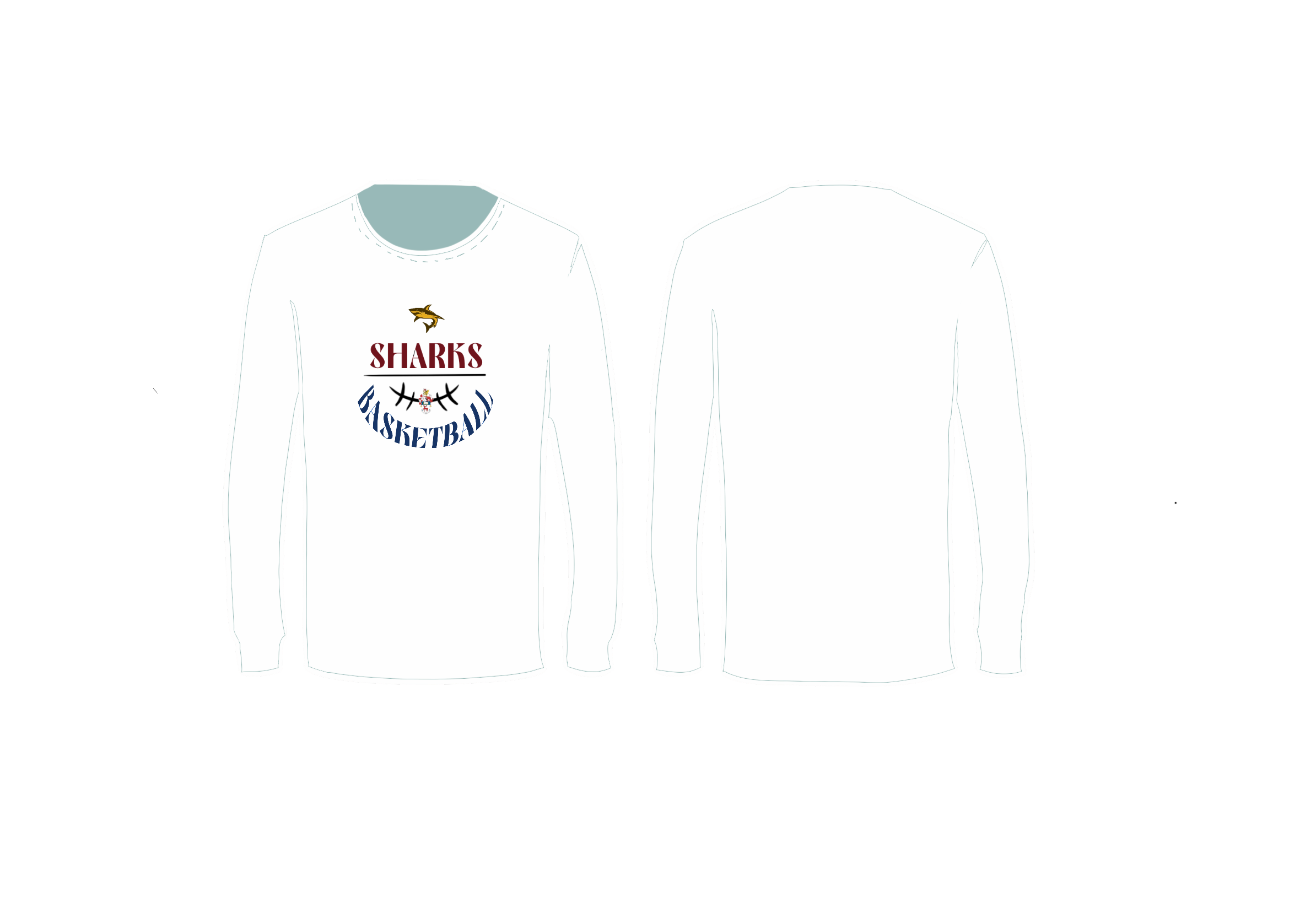 Long Sleeve Warmup Top - White